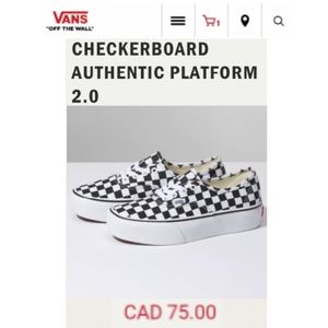 Vans, Checkerboard Platform sneakers